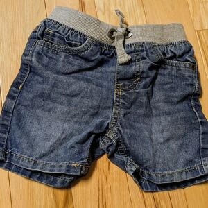 Toughskins Denim Shorts with Gray Waistband